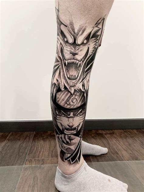 Upload your own tattoos and share them with the world Tattoo Ideas. . Anime knee tattoos